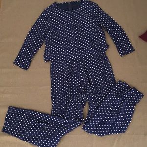 J.Crew silk polka dot  overall